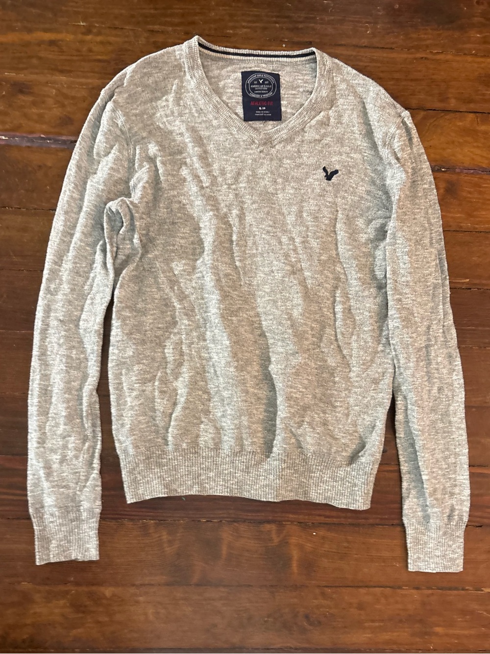 American Eagle outfitters gray long sleeve thin sweater size S